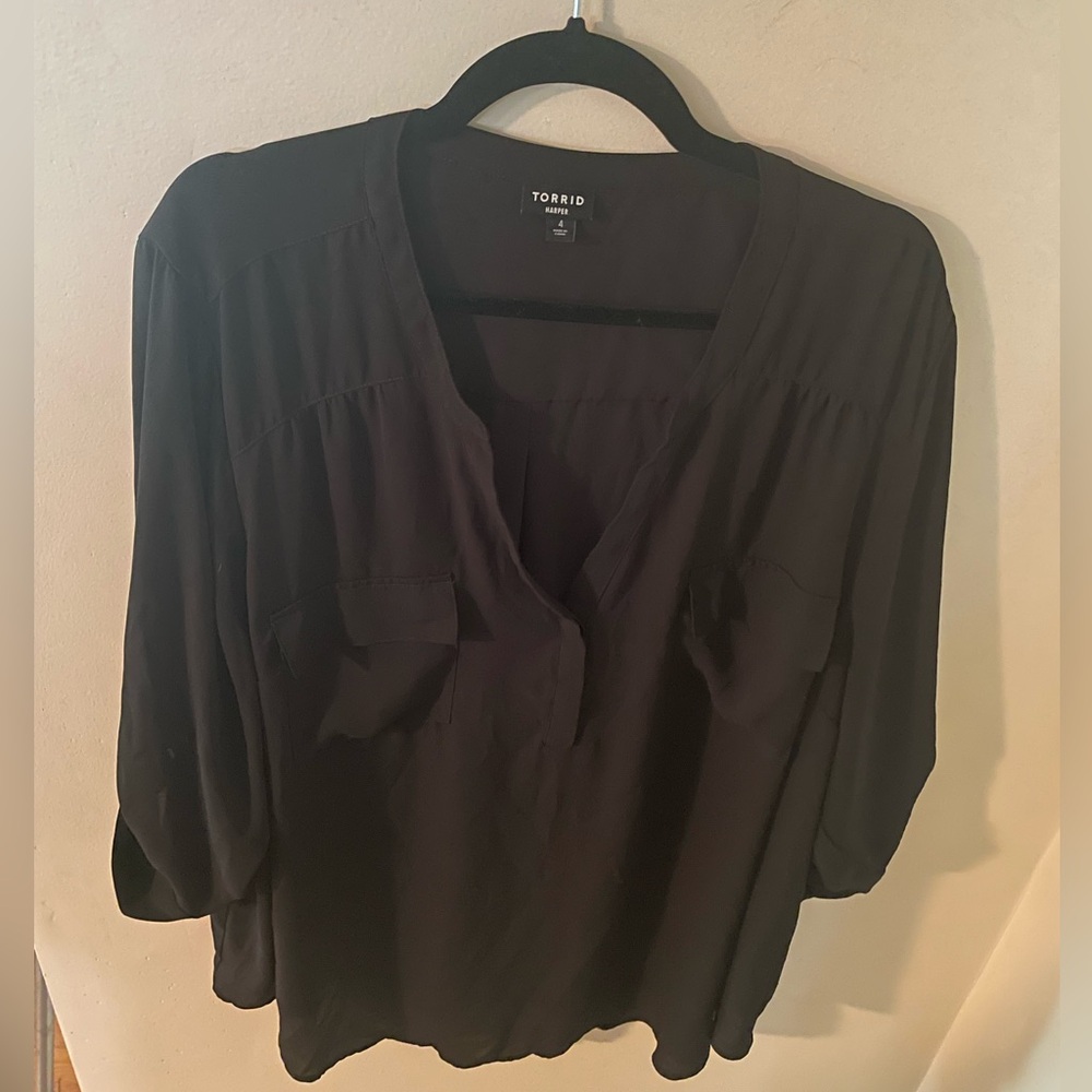 Torrid black blouse